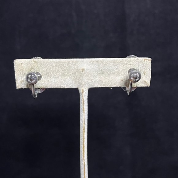 Vintage Sarah Coventry Sterling Silver Mother of pearl Screw Back Earrings (2804 - Picture 4 of 9